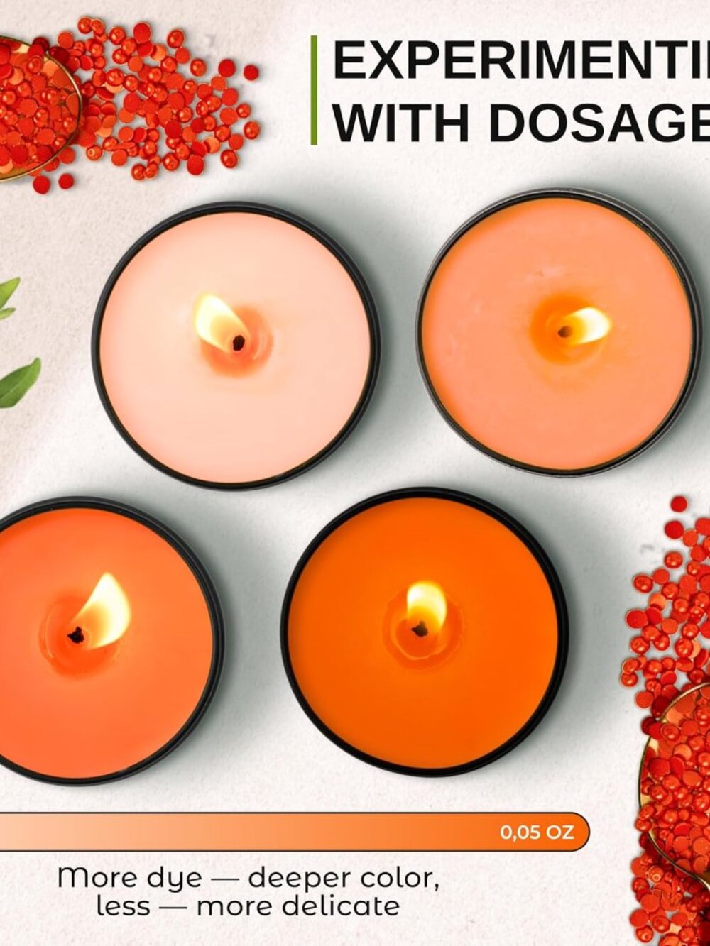 Candle Wax Dye for Soy Wax Candle Making - 16 Vivid Candle Dye Coloring Chips – - Picture 7 of 8